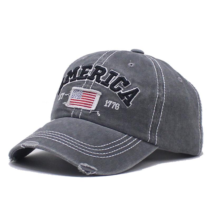 Men's Casual American Flag Letter Baseball Cap 67410497K