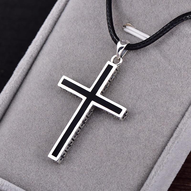 Retro Casual Simple Cross Necklace 29516465TO