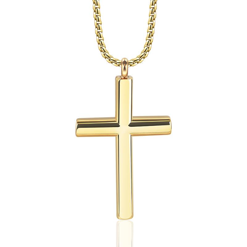 Casual Retro Simple Cross Necklace 96782856TO