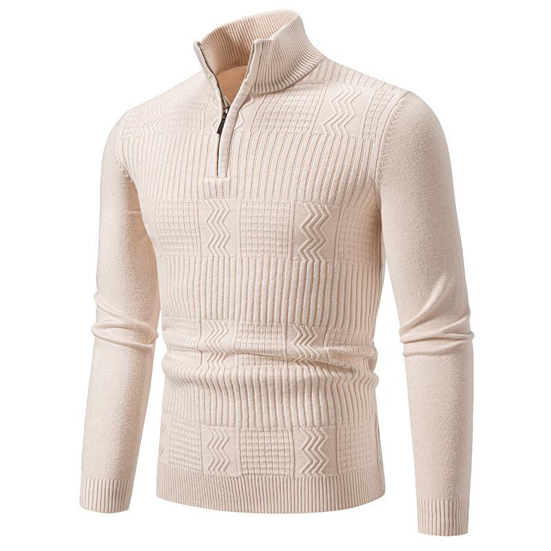 Maglione pullover da uomo casual caldo slim fit con collo alto 18888075F