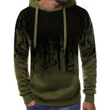 Men's Ink Print Casual Hoodie Long Sleeve Hooded Sweatshirt 38735542X