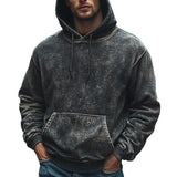 Men's Vintage Washed Denim Hoodie 54494851X