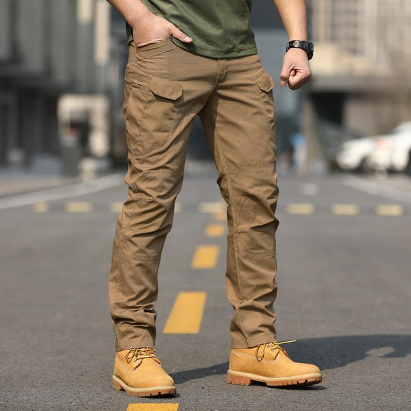 Men's Solid Color Outdoor Multi-pocket Cargo Pants 86827118Z