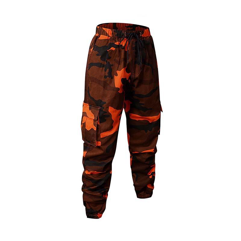 Men's Outdoor Casual Loose Multi-Pocket Camouflage Cargo Pants 67843031K