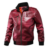 Men's PU Leather Casual Leather Jacket 15535770U