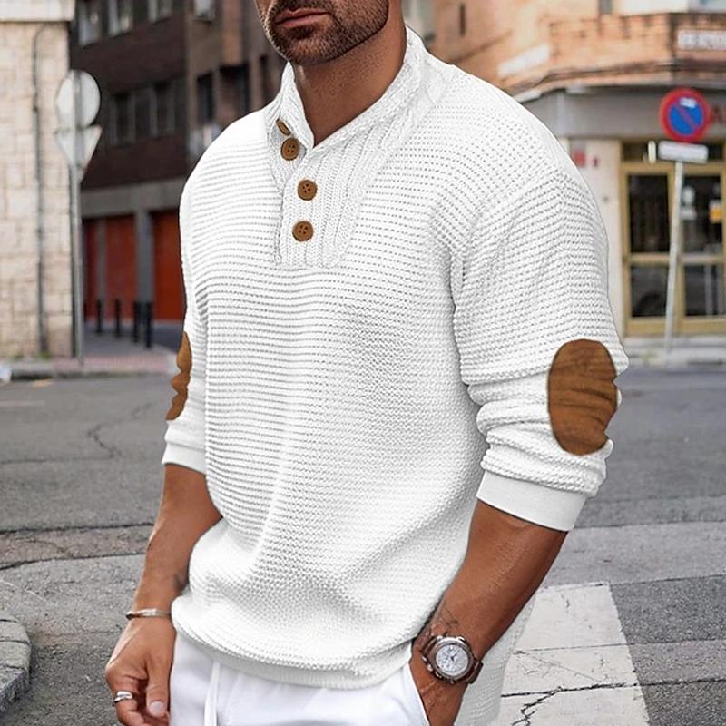 Men's Casual Colorblock Knitted Pullover Sweater 46566504X