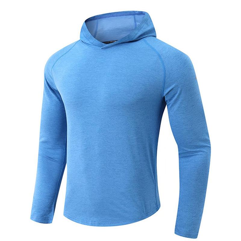 Men's Sports Hooded Long-sleeved T-shirt 29155934U