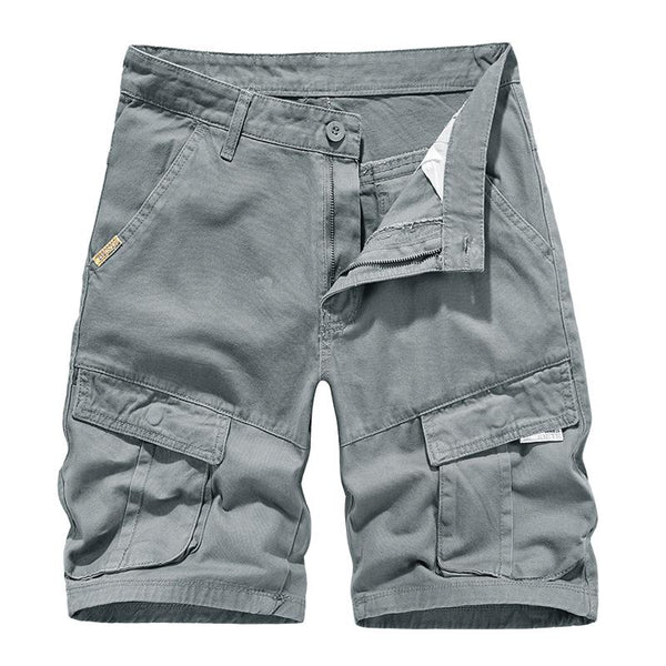 Men's Casual Cotton Washed Multi-Pocket Cargo Shorts 34663638M