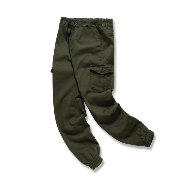 Men's Casual Solid Color Multi-Pocket Drawstring Sweatpants 16878564Y