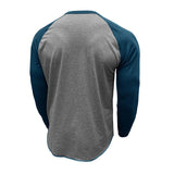 Men's Round Neck Long Sleeve Casual Color Block Pullover T-shirt 89657764X