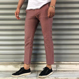 Men's Casual Printed Slim Fit Tapered Pants 46748865M