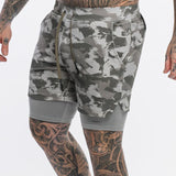 Men's Sports Fitness Camo Print Shorts 47115429Y