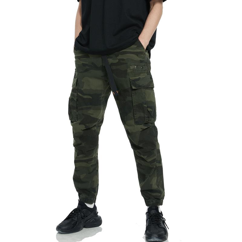 Men's Casual Camouflage Multi-Pocket Cargo Pants 96982595Y