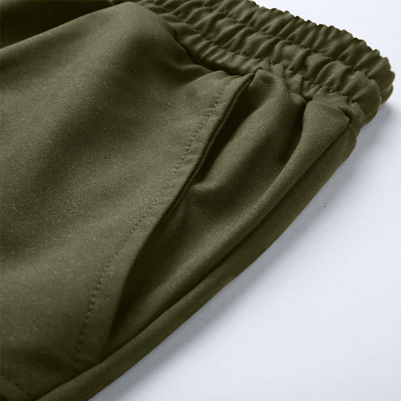 Men's Casual Solid Color Multi-Pocket Cargo Shorts 30068011Y