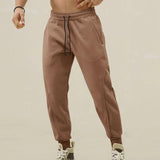 Men's Solid Color Elastic Waist Sports Pants 65821523Z
