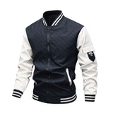 Men's Classic Casual Splicing Baseball Zipper Jacket 62004788K