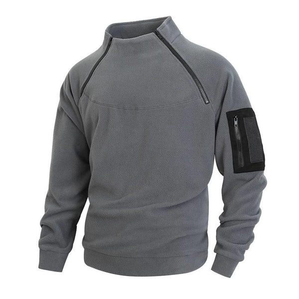 Men's Outdoor Stand Collar Long Sleeve Pullover Sweatshirt 16503124X