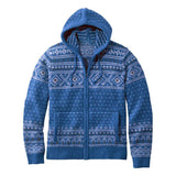 Men's Geometric Jacquard Knit Hooded Cardigan Jacket 31277244X