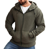 Men's Hooded Polar Fleece Zip-Up Jacket 51830535X