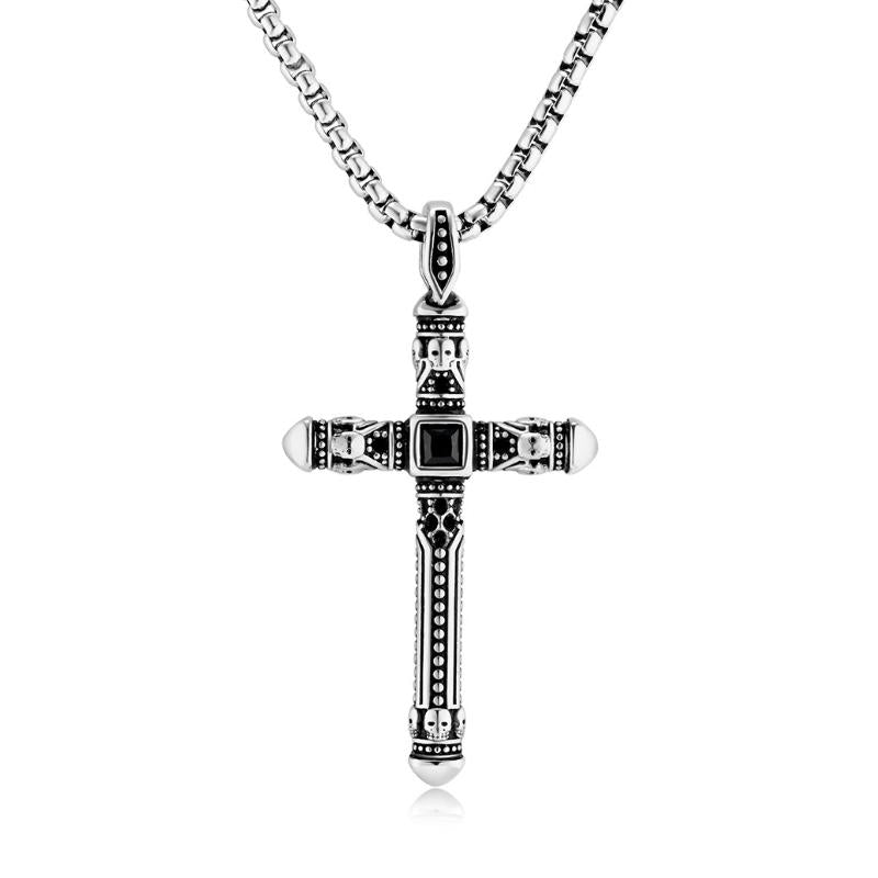 Collier croix rétro décontracté 48827160TO