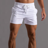 Men's Quick Dry Elastic Waist Sports Beach Shorts 28014470Z