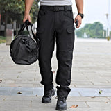 Men's Solid Color Outdoor Multi-pocket Cargo Pants 99144343Z