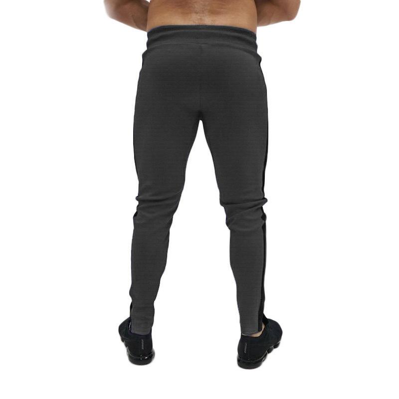 Men's Casual Sports Contrast Color Elastic Waist Slim Fit Pants 84530948M