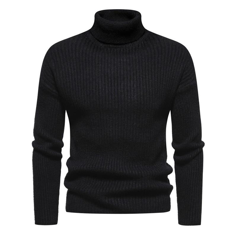 Einfarbiger Rollkragenpullover für Herren 40059462X