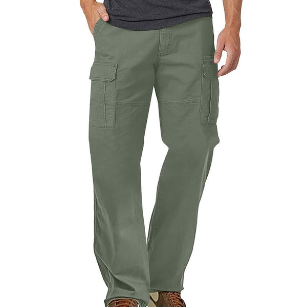 Men's Oxford Waterproof Multi-pocket Cargo Pants 12018974X