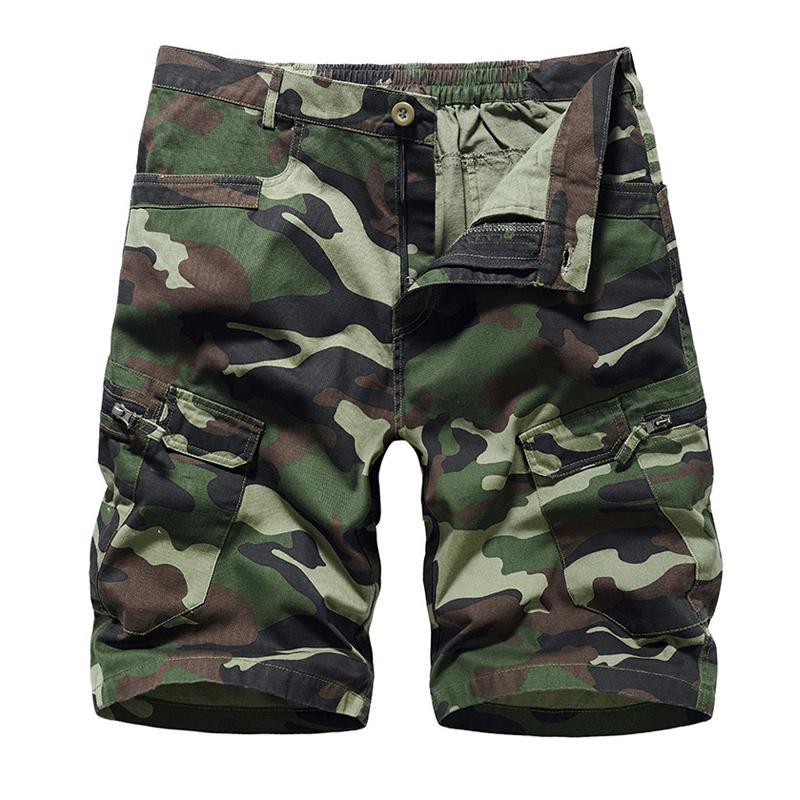 Men's Casual Camo Multi-Pocket Cargo Shorts 13611064Y