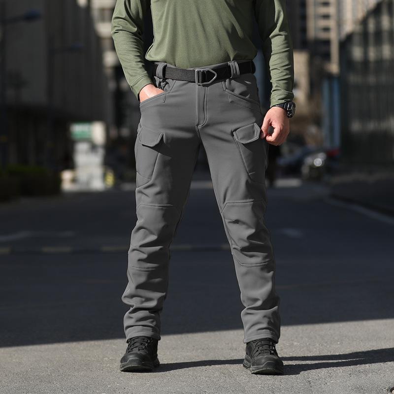 Men's Solid Color Outdoor Multi-pocket Cargo Pants 27498032Z