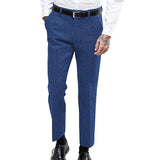 Men's Vintage Herringbone Straight Suit Pants (Belt Excluded) 14991449M