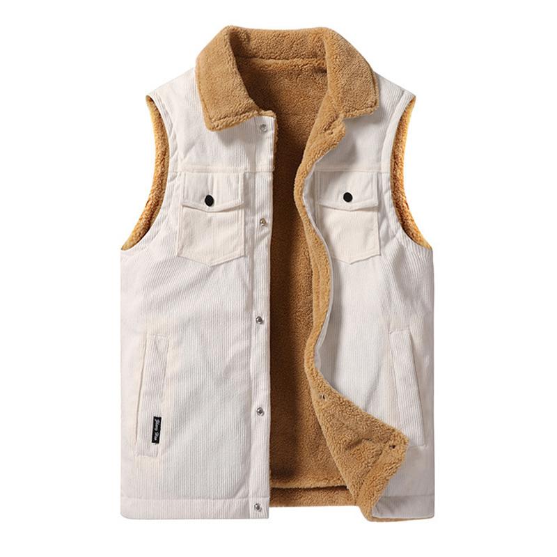 Men's Vintage Thick Corduroy Vest 03473249U