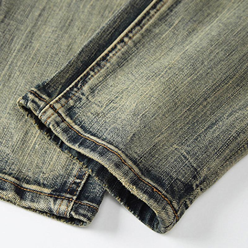 Men's Vintage Distressed Straight Jeans 35039230Y