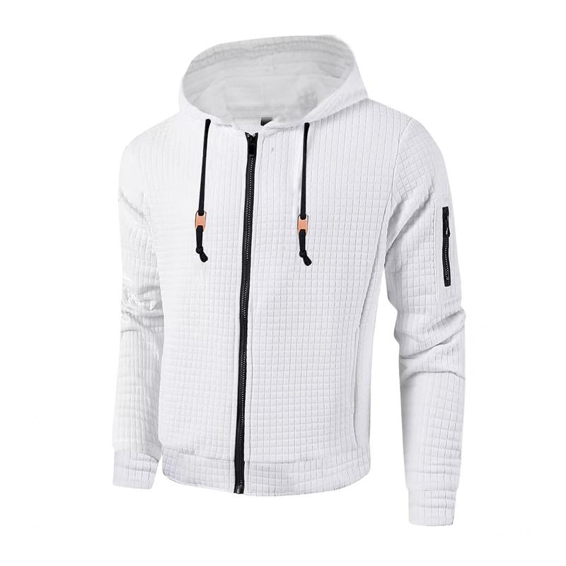 Men's Waffle Sport Hooded Jacket 81377580X