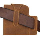 Men's Vintage Crazy Horse Leather Phone Waist Bag 64493060U