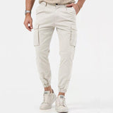 Men's Casual Multi-pocket Slim Fit Cuffed Cargo Pants 57511176M