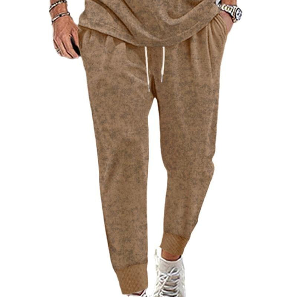 Men's Casual Cotton Blended Loose Elastic Waist Sports Pants 94077101M