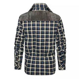 Men's Classic Casual Plaid Lapel Warm Shirt 23184504F