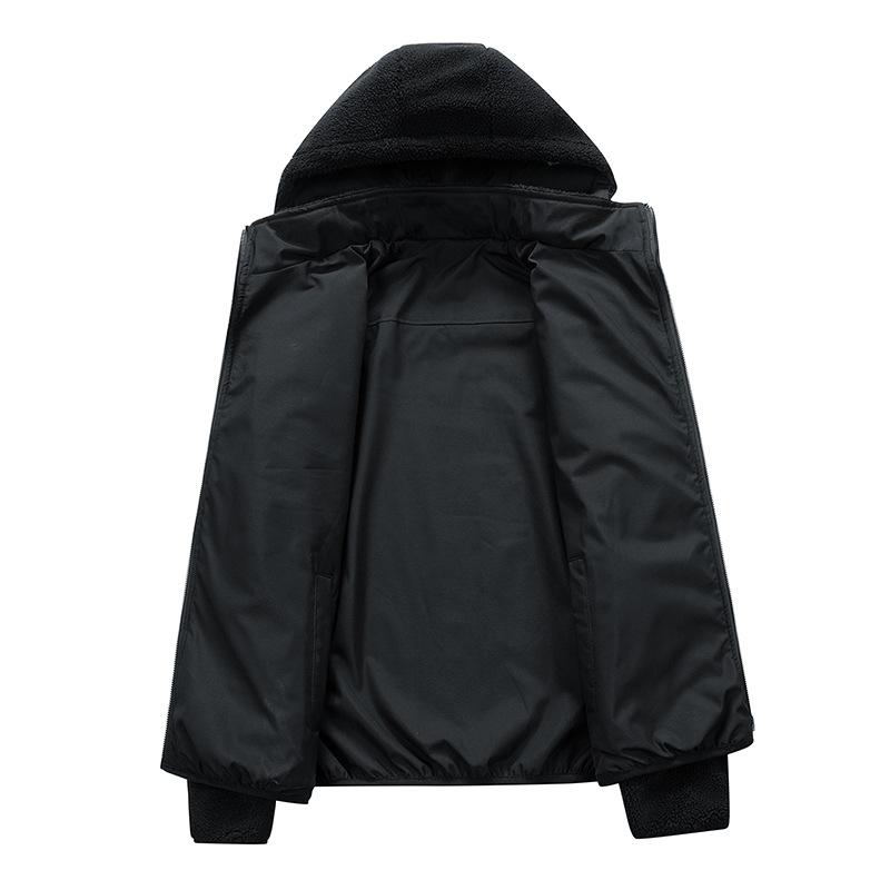 Men's Reversible Polar Fleece Hooded Jacket 01525980F