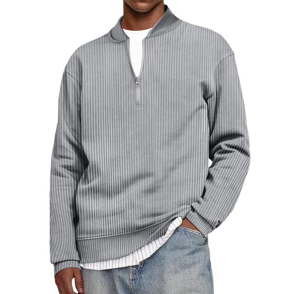 Men's Printed Turtleneck Half Zip Sweatshirt 11486185X