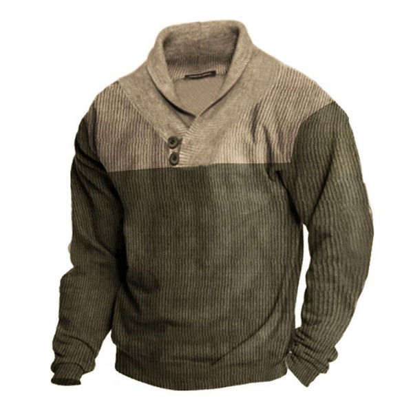 Men's Outdoor Casual Stand Collar Long Sleeve Sports Sweatshirt 72609715X