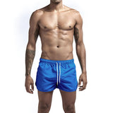 Men's Solid Drawstring Elastic Waist Quick-dry Sports Fitness Shorts 31014794Z