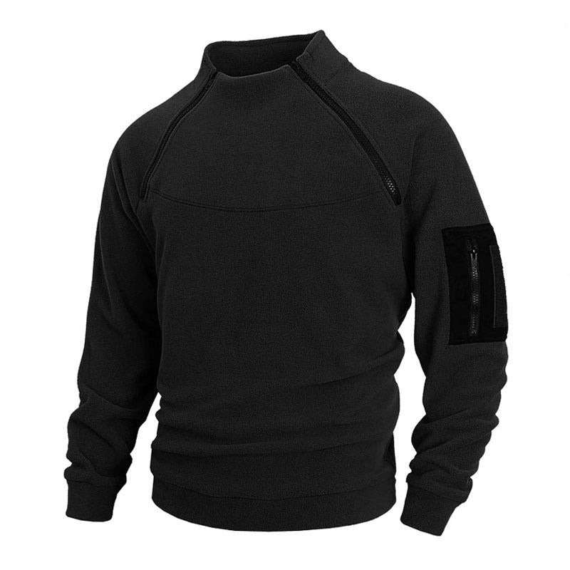 Men's Outdoor Stand Collar Long Sleeve Pullover Sweatshirt 16503124X