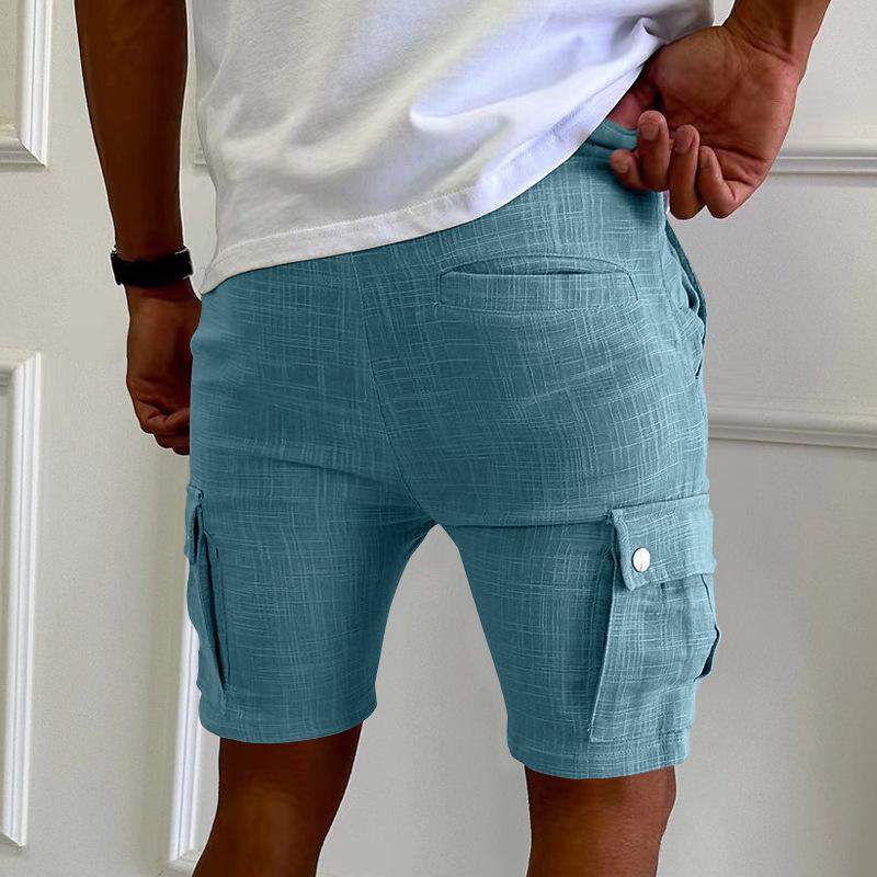 Men's Multi-pocket Cotton Sports Cargo Shorts 62872642X