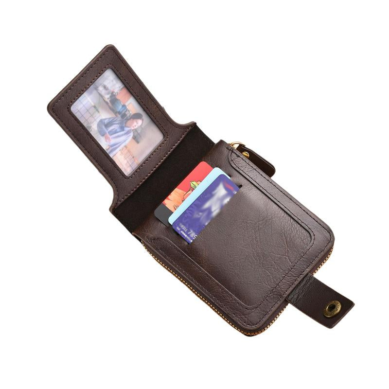 Men's Vintage Zipper Multi-Card Wallet 48820066U