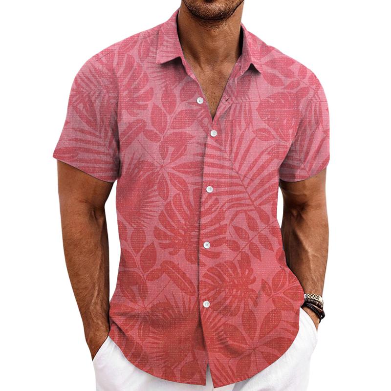 Camicia hawaiana a maniche corte stampata da uomo 65075133X