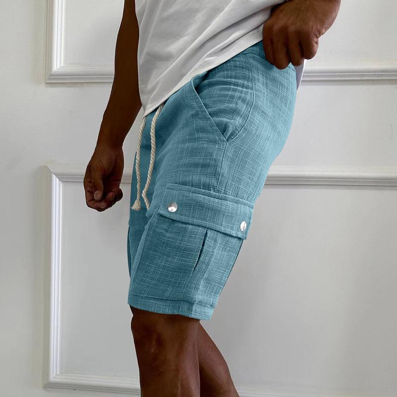 Men's Multi-pocket Cotton Sports Cargo Shorts 62872642X