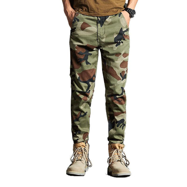 Men's Retro Camouflage Casual Cargo Pants 58065251X