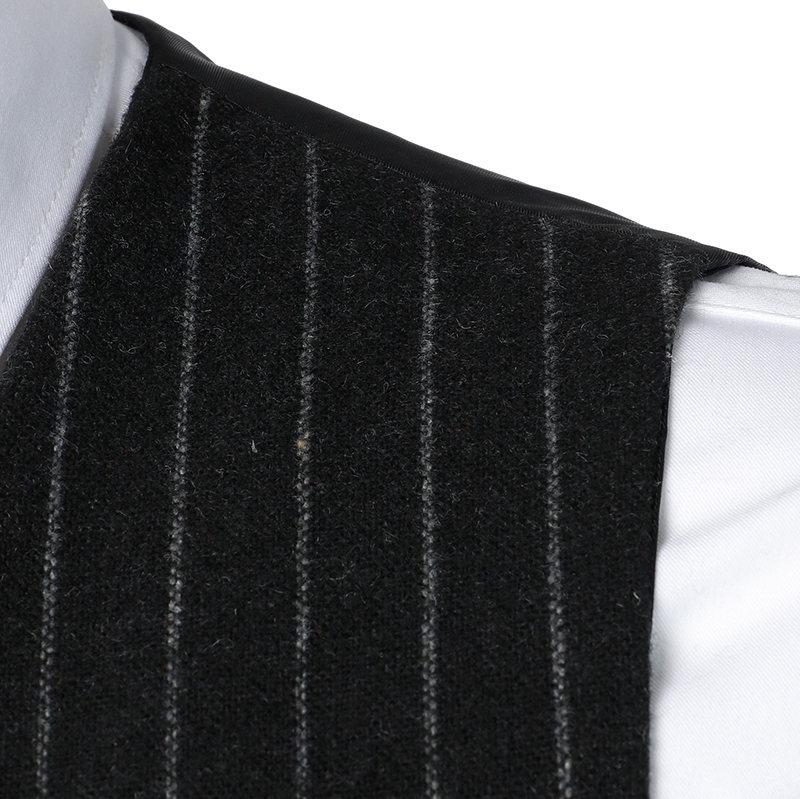 Men's Vintage Striped V Neck Double Breasted Suit Vest 95030731Z